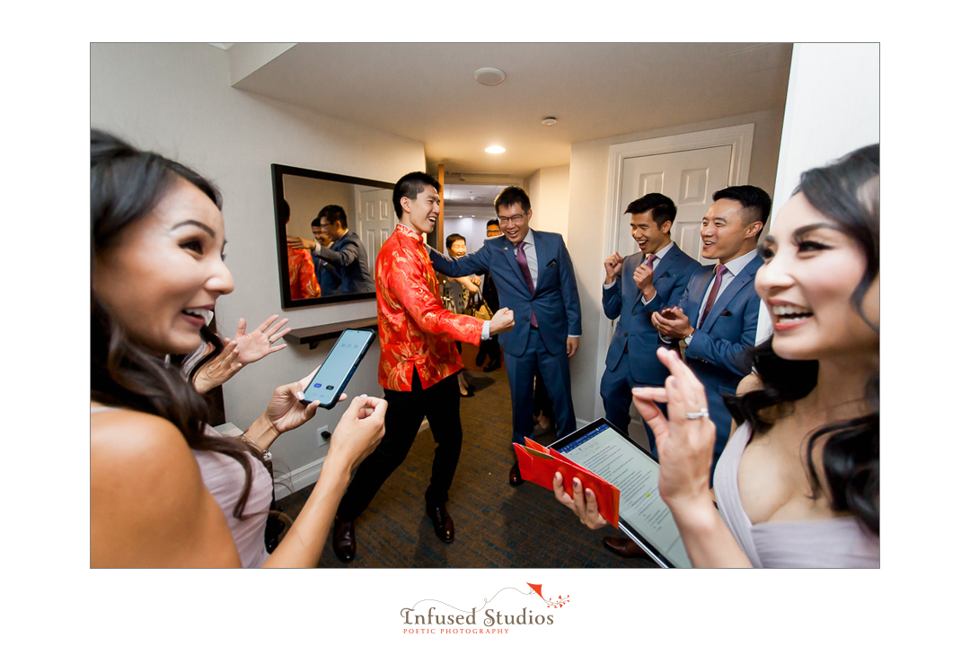 Door games by Calgary wedding photography by Infused Studios