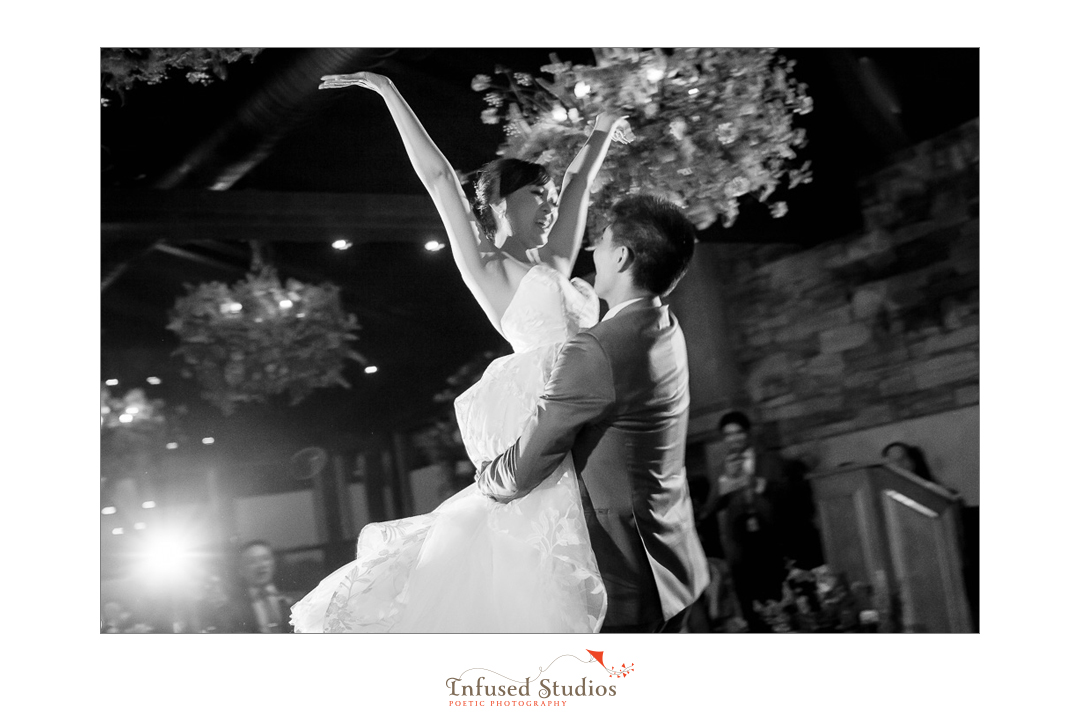 Epic first dance by Calgary wedding photographers Infused Studios